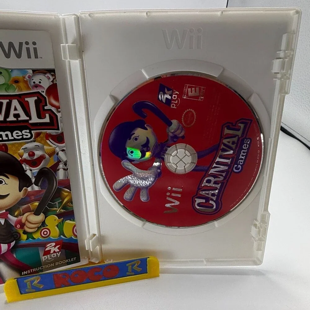 Carnival Games Wii 2K Play 4 Player (Nintendo Wii, 2007) Complete W/ Manual